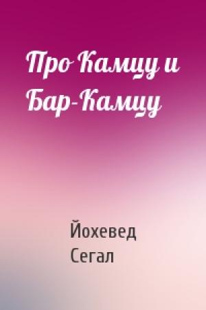 Обложка книги «Про Камцу и Бар-Камцу» — Йохевед Сегал
