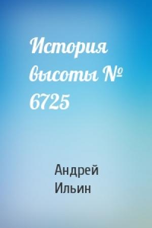 Обложка книги «История высоты № 6725» — Андрей Ильин