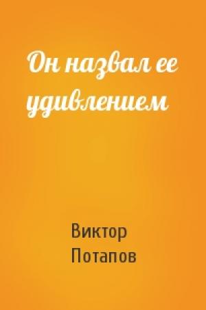 Обложка книги «Он назвал ее удивлением» — Виктор Потапов