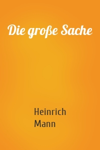 Die große Sache