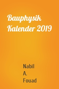 Bauphysik Kalender 2019
