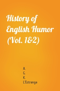 History of English Humor (Vol. 1&2)