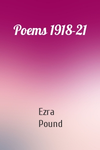 Poems 1918-21