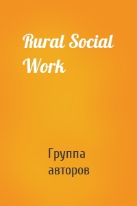 Rural Social Work