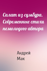 Салат из сумбура. Современные стихи немолодого автора
