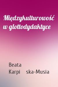 Międzykulturowość w glottodydaktyce