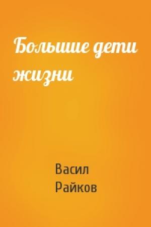 Обложка книги «Большие дети жизни» — В Райков