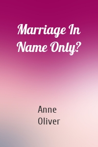 Marriage In Name Only?
