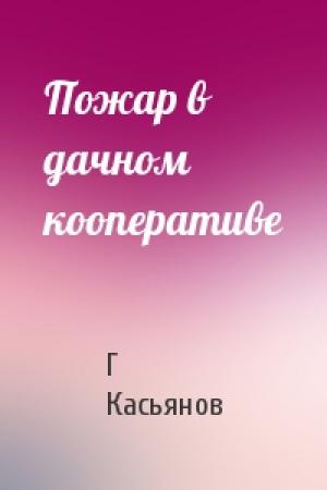Обложка книги «Пожар в дачном кооперативе» — Г Касьянов