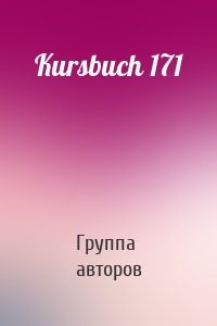 Kursbuch 171