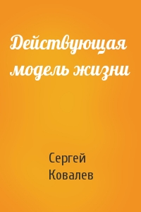 Сергей Ковалев - Действующая модель жизни