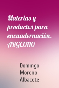 Materias y productos para encuadernación. ARGC0110