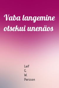 Vaba langemine otsekui unenäos