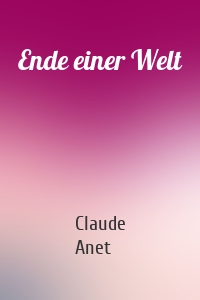 Ende einer Welt