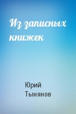 Обложка книги «Из записных книжек» — Юрий Тынянов
