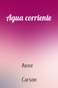 Agua corriente