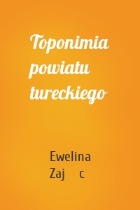 Toponimia powiatu tureckiego