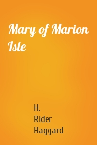 Mary of Marion Isle