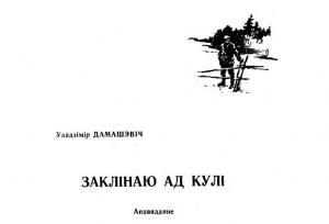 Обложка книги «Заклінаю ад кулі» — Владимир Максимович Домашевич