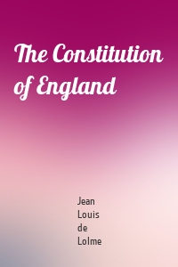 The Constitution of England