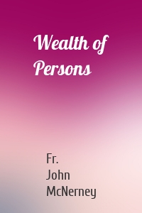 Wealth of Persons