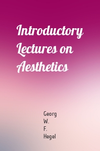 Introductory Lectures on Aesthetics