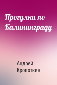 Прогулки по Калининграду
