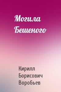 Кирилл Борисович Воробьев - Могила Бешеного