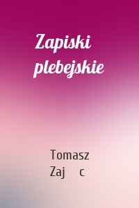 Zapiski plebejskie