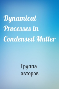 Dynamical Processes in Condensed Matter