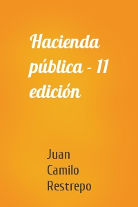 Hacienda pública - 11 edición