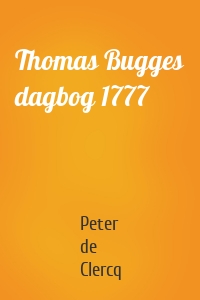 Thomas Bugges dagbog 1777