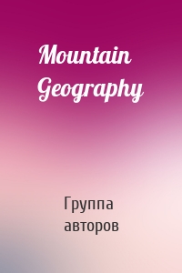 Mountain Geography