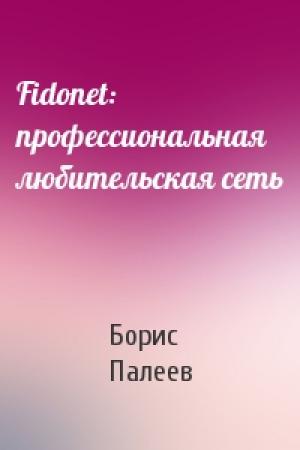 Обложка книги «Fidonet: профессиональная любительская сеть» — Борис Палеев