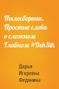 Пылесборник. Простые слова о сложном Главном #DshSth