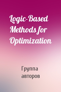 Logic-Based Methods for Optimization