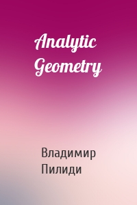 Analytic Geometry