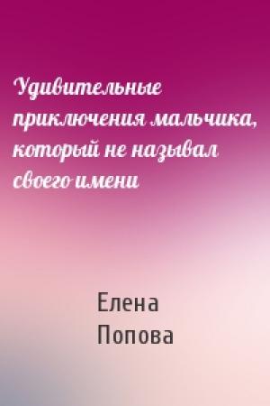 Обложка книги «Удивительные приключения мальчика, который не называл своего имени» — Елена Попова