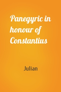 Panegyric in honour of Constantius