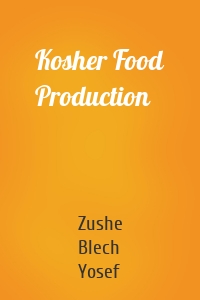 Kosher Food Production