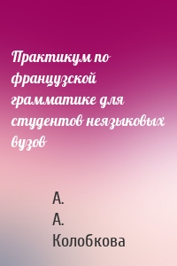 Практикум по французской грамматике для студентов неязыковых вузов