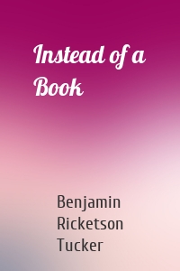 Instead of a Book