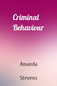 Criminal Behaviour