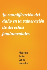 La cuantificación del daño en la vulneración de derechos fundamentales