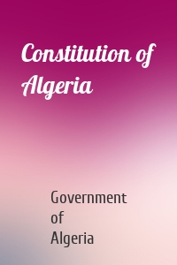 Constitution of Algeria