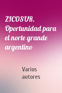 ZICOSUR. Oportunidad para el norte grande argentino