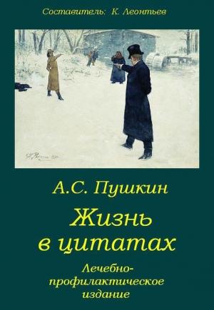 Обложка книги «Пушкин. Жизнь в цитатах: Лечебно-профилактическое издание» — Константин Леонтьев