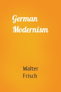 German Modernism