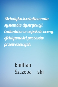 Metodyka kształtowania systemów dystrybucji ładunków w aspekcie oceny efektywności procesów przewozowych