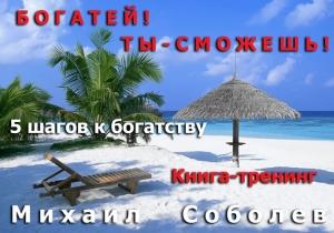 Обложка книги «Богатей! Ты – сможешь! 5 шагов на пути к богатству» — Михаил Соболев